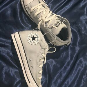 Converse Gray High-Top Sneakers